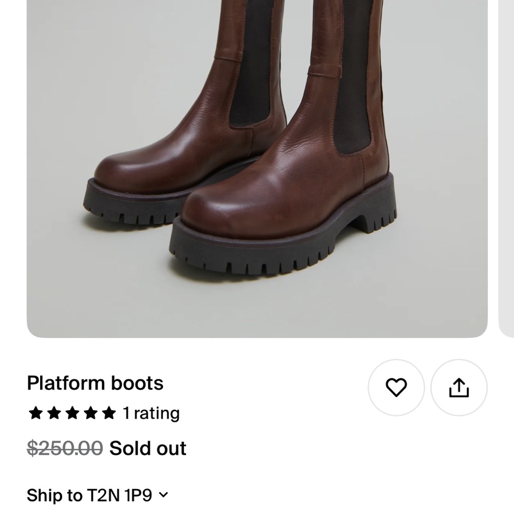 Brown Leather Combat Boots